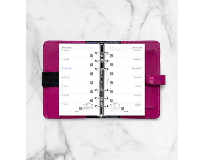 Filofax Пълнител за органайзер Classic, Personal, за 2025 година, 1 седмица на страница Filofax Пълнител за органайзер Classic, Personal, за 2025 година, 1 седмица на страница