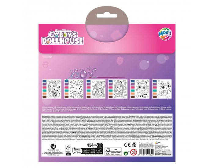 Moxy Рисуване с вода Gabby's Dollhouse Moxy Рисуване с вода Gabby's Dollhouse