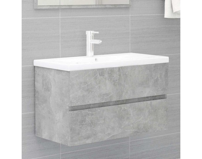 Sonata H Комплект мебели за баня от 2 части бетонно сив инженерно дърво