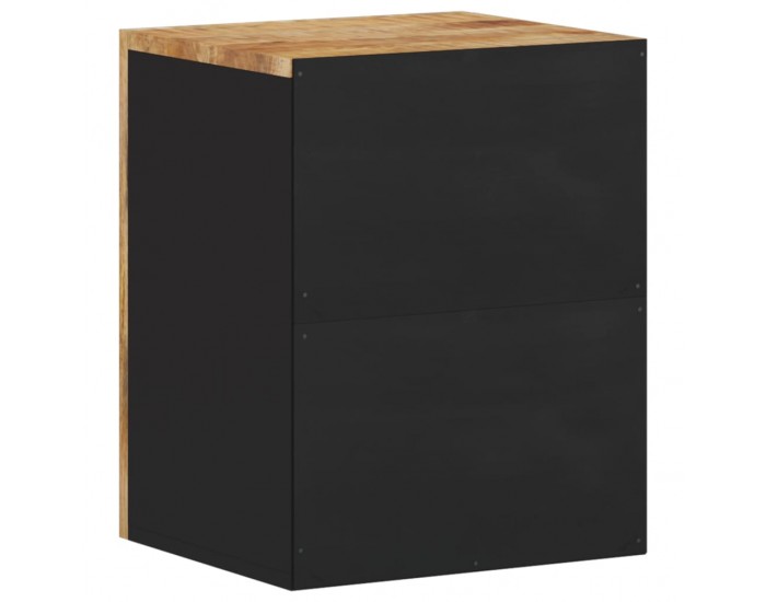 Sonata H Стенен шкаф за баня 38x33x48 см масивно мангово дърво