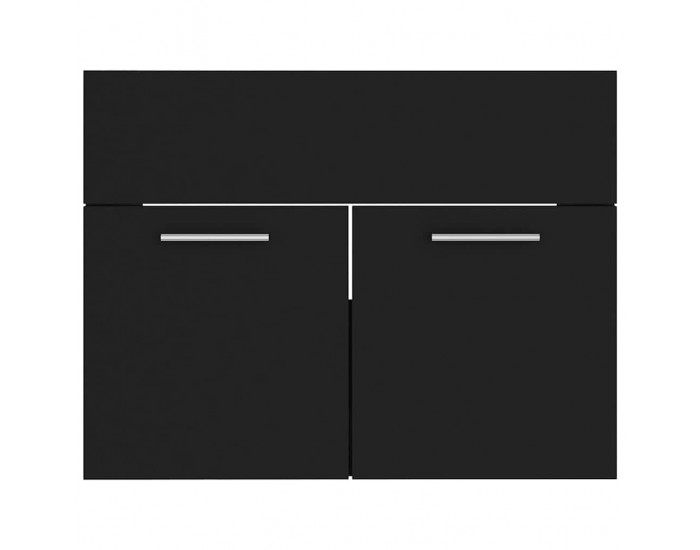 Sonata H Комплект мебели за баня от 2 части, черен, ПДЧ