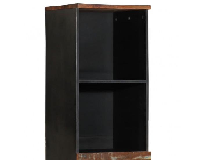 Sonata H Шкаф за баня 38x33x160 см масивно регенерирано дърво