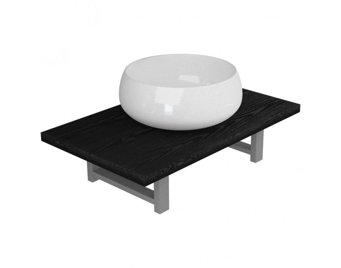 Sonata H Комплект мебели за баня от две части, керамика, черен