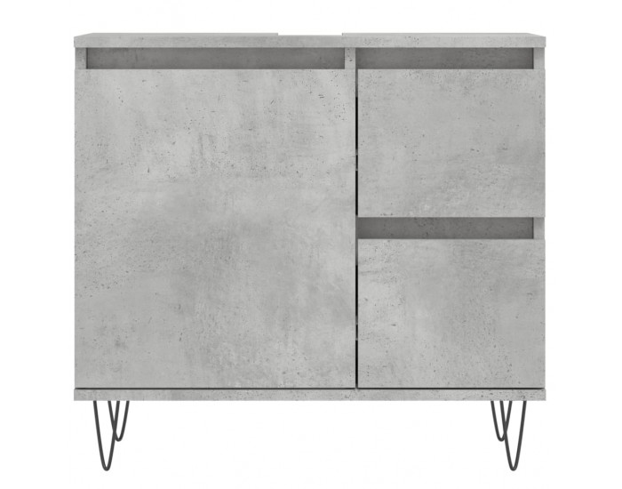 Sonata H Комплект мебели за баня от 3 части бетонно сив инженерно дърво