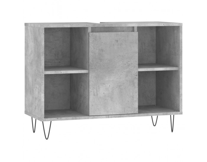 Sonata H Комплект мебели за баня от 3 части бетонно сив инженерно дърво