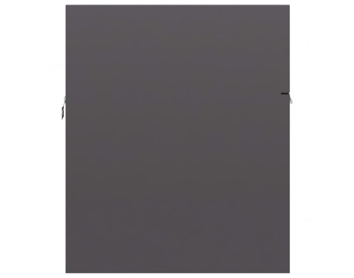 Sonata H Долен шкаф за мивка, сив гланц, 90x38,5x46 см, инженерно дърво