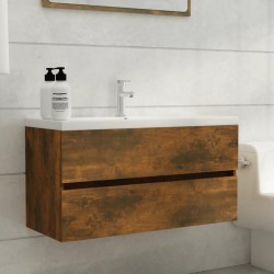 Sonata H Шкаф за мивка, опушен дъб, 90x38,5x45 см, инженерно дърво - Комплекти