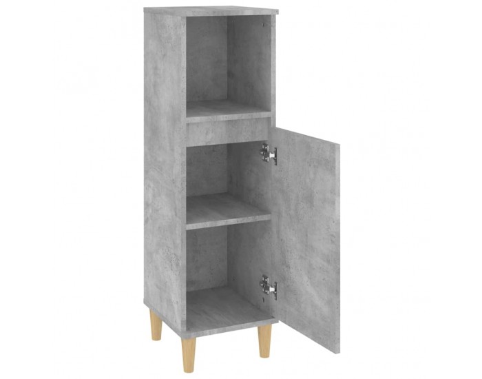 Sonata H Шкаф за баня, бетонно сив, 30x30x100 см, инженерно дърво