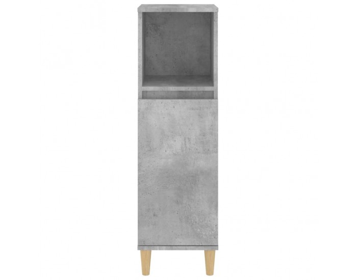 Sonata H Шкаф за баня, бетонно сив, 30x30x100 см, инженерно дърво