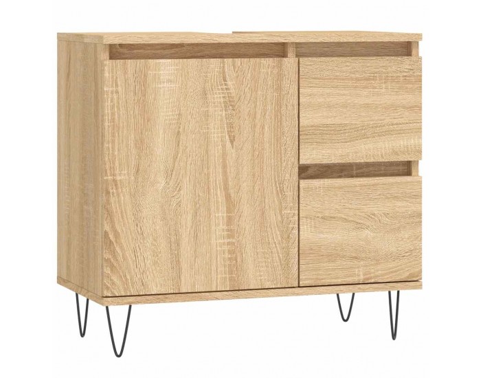 Sonata H Шкаф за баня, сонома дъб, 65x33x60 см, инженерно дърво