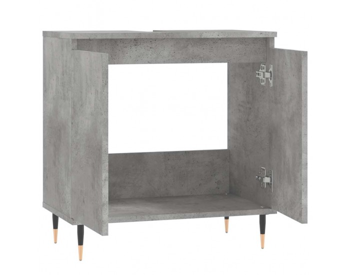 Sonata H Шкаф за баня, бетонно сив, 58x33x60 см, инженерно дърво