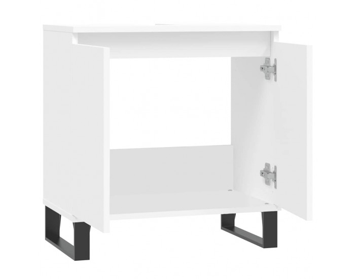 Sonata H Шкаф за баня, бял, 58x33x60 см, инженерно дърво