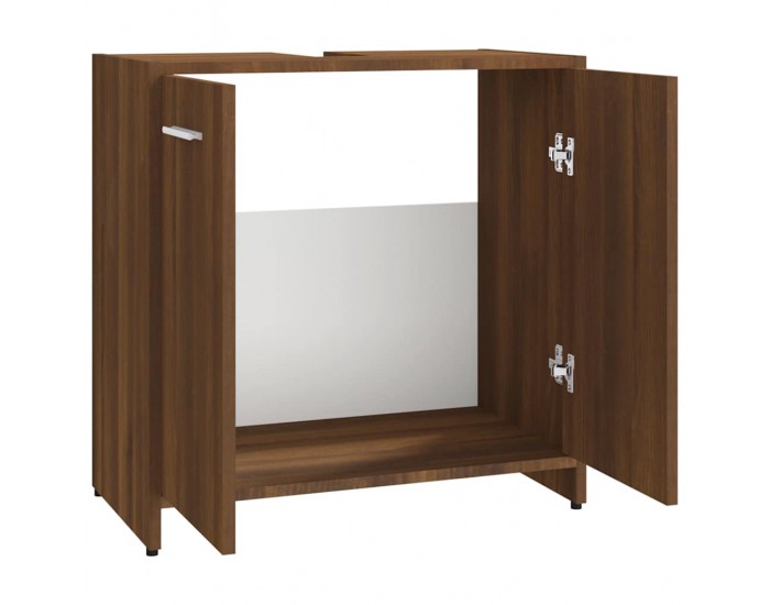 Sonata H Шкаф за баня, кафяв дъб, 60x33x60 см, инженерно дърво