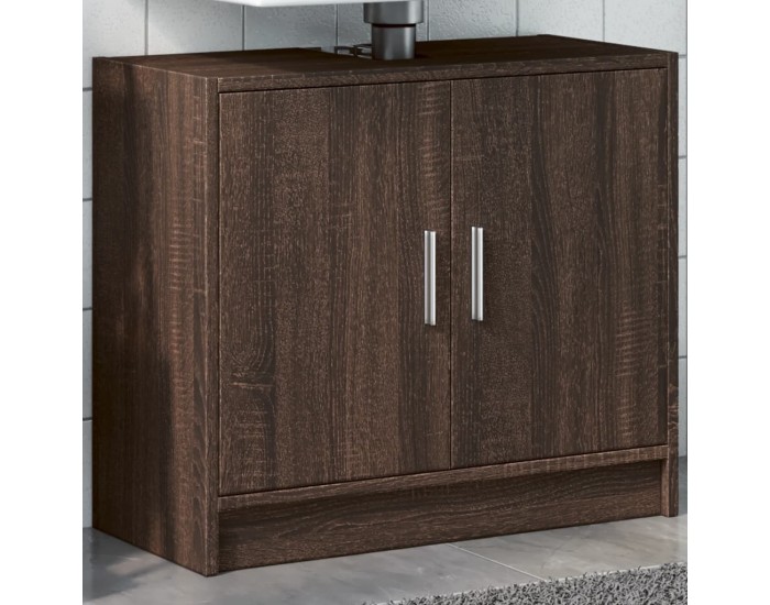 Sonata H Долен шкаф за мивка, кафяв дъб, 63x29x55 см, инженерно дърво