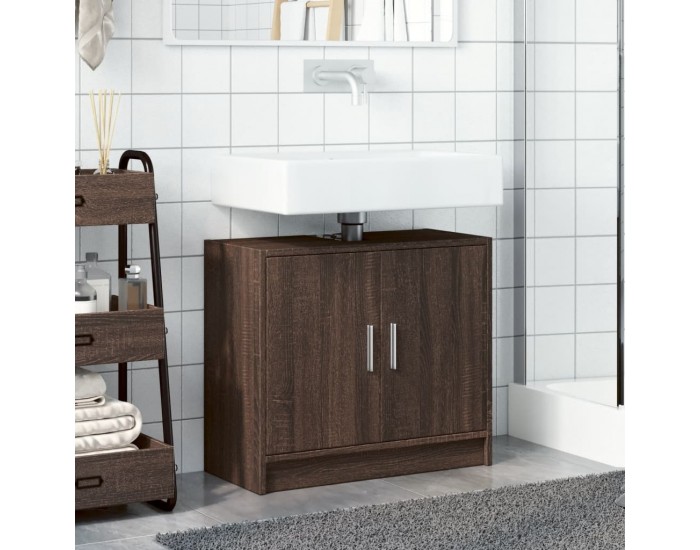 Sonata H Долен шкаф за мивка, кафяв дъб, 63x29x55 см, инженерно дърво