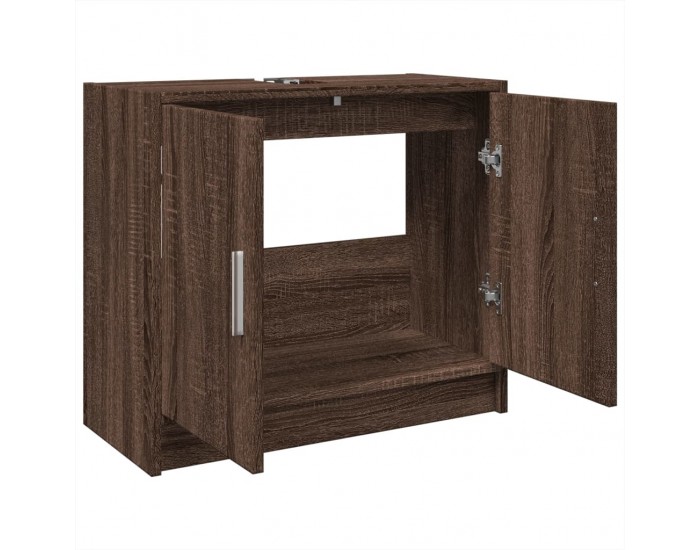 Sonata H Долен шкаф за мивка, кафяв дъб, 63x29x55 см, инженерно дърво