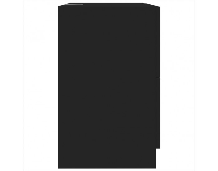 Sonata H Долен шкаф за мивка, черен, 59x37x59 см, инженерно дърво