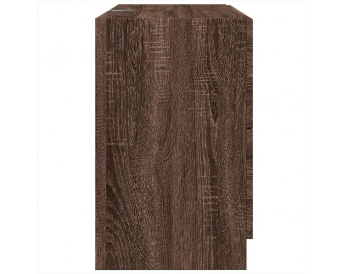 Sonata H Шкаф за мивка, кафяв дъб, 78x37x59 см, инженерно дърво