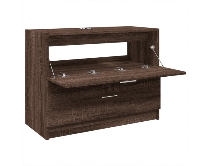 Sonata H Шкаф за мивка, кафяв дъб, 78x37x59 см, инженерно дърво