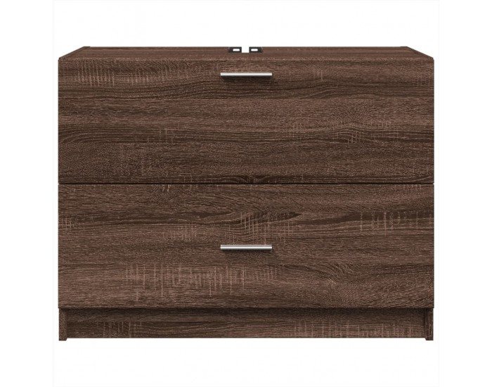 Sonata H Шкаф за мивка, кафяв дъб, 78x37x59 см, инженерно дърво