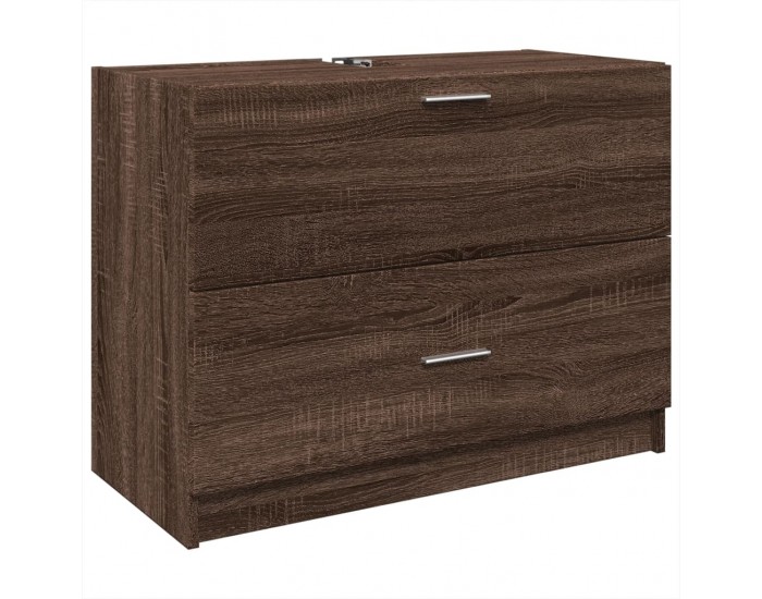 Sonata H Шкаф за мивка, кафяв дъб, 78x37x59 см, инженерно дърво