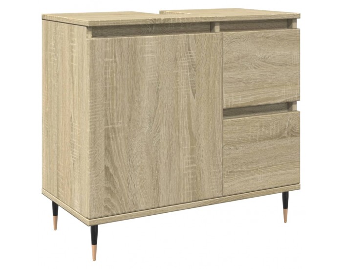 Sonata H Комплект шкафове за баня от 3 части дъб сонома инженерно дърво