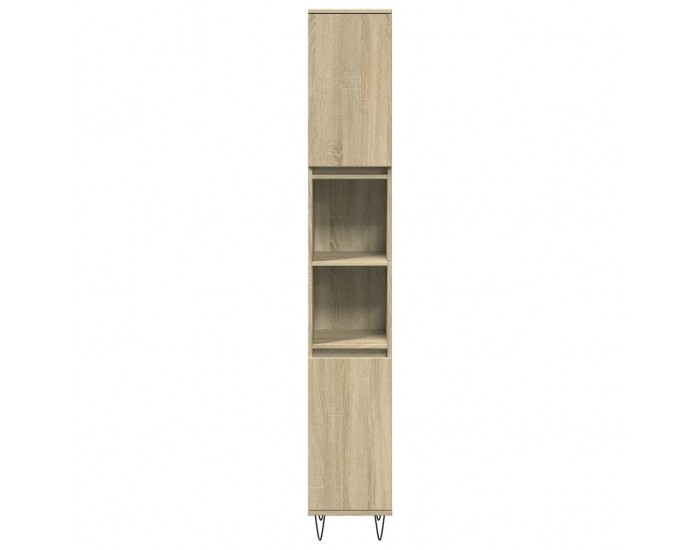 Sonata H Шкаф за баня, сонома дъб, 30x30x190 см, инженерно дърво