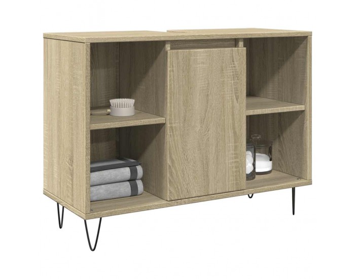 Sonata H Шкаф за баня, дъб сонома, 80x33x60 см, инженерно дърво