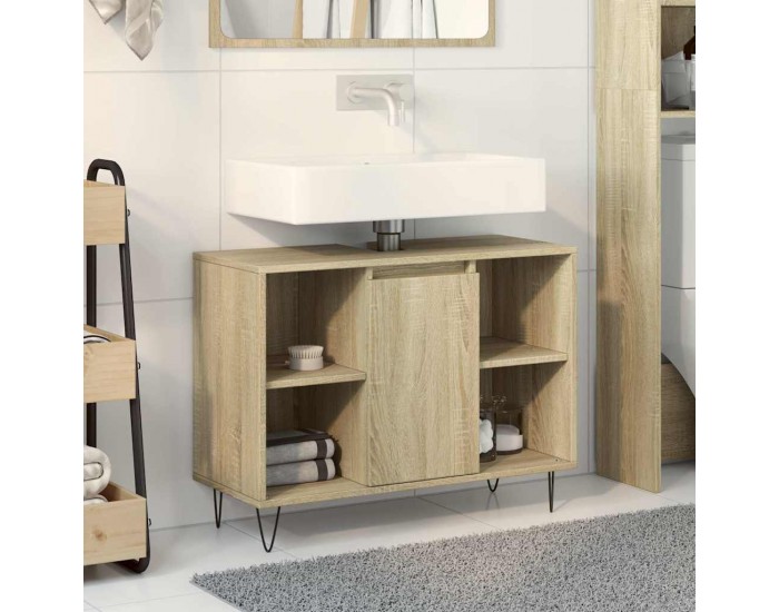 Sonata H Шкаф за баня, дъб сонома, 80x33x60 см, инженерно дърво