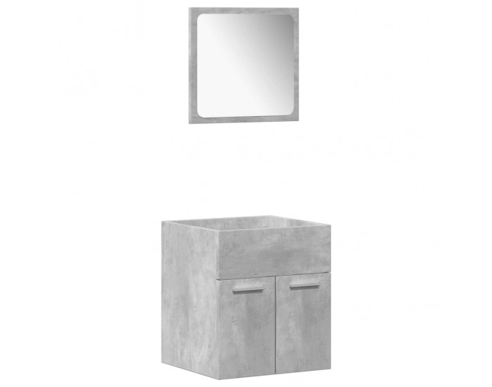 Sonata H Комплект мебели за баня от 5 части бетонно сив инженерно дърво