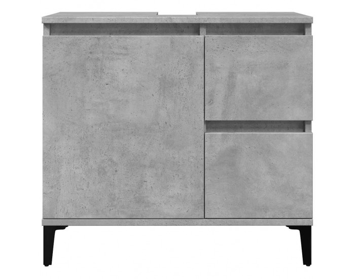 Sonata H Комплект мебели за баня от 3 части бетонно сив инженерно дърво