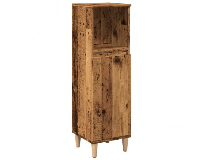 Sonata H Шкаф за баня, старо дърво, 30x30x100 см, инженерно дърво