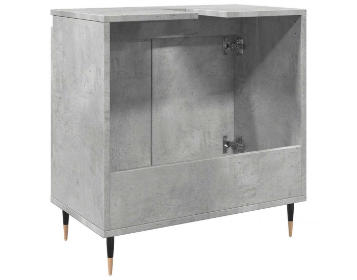 Sonata H Шкаф за баня, бетонно сив, 58x33x60 см, инженерно дърво