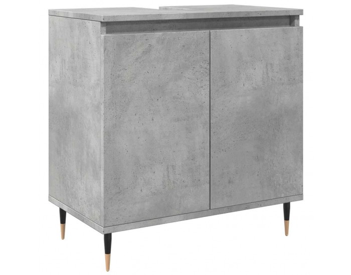 Sonata H Шкаф за баня, бетонно сив, 58x33x60 см, инженерно дърво