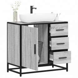 Sonata H Шкаф за мивка в банята Grey Sonoma Инженерна дървесина - Комплекти