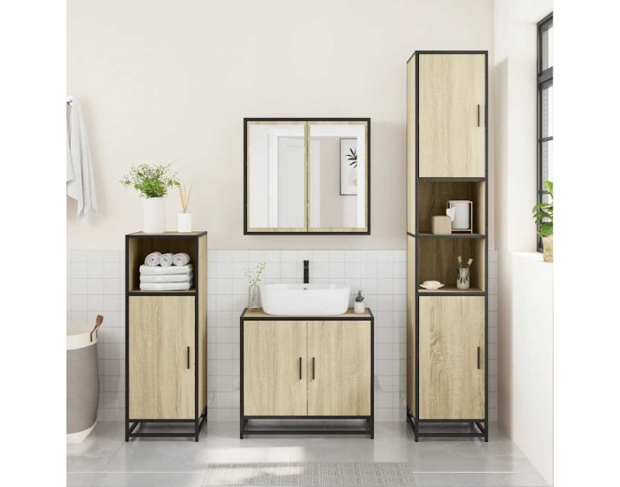 Sonata H Шкаф за баня Сонома дъб 35x37,5x100 cm Инженерна дървесина