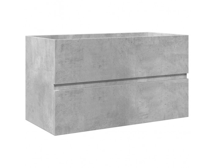 Sonata H Комплект мебели за баня от 3 части бетонно сив инженерно дърво