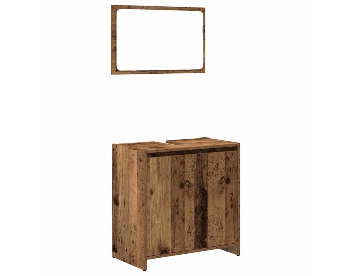 Sonata H Комплект мебели за баня от 3 части старо дърво инженерно дърво