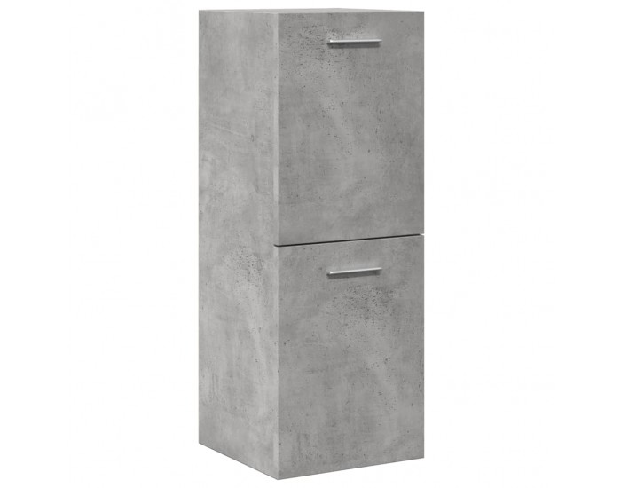 Sonata H Висящ шкаф за баня Бетон сив 30x30x80 cm Инженерна дървесина