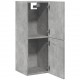 Sonata H Висящ шкаф за баня Бетон сив 30x30x80 cm Инженерна дървесина