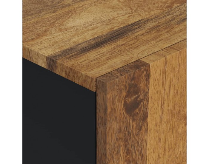 Sonata H Стенен шкаф за баня 38x33x48 см масивно мангово дърво