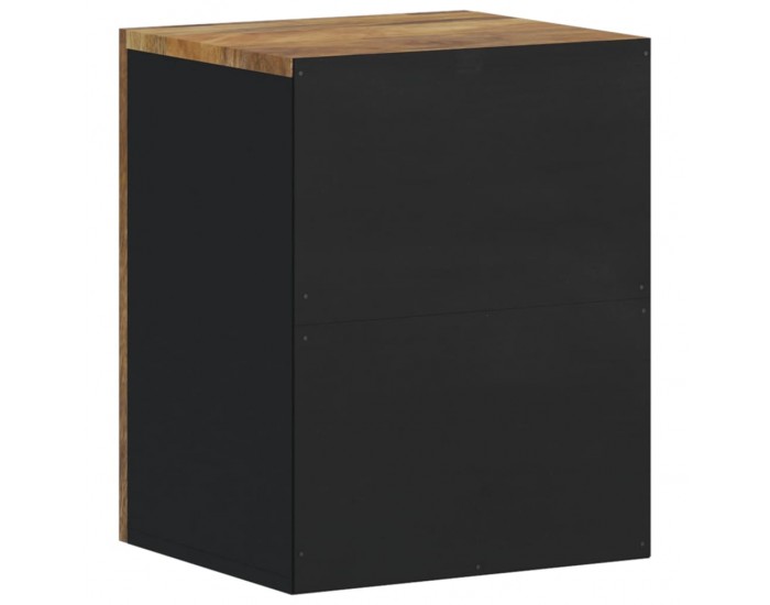 Sonata H Стенен шкаф за баня 38x33x48 см масивно мангово дърво