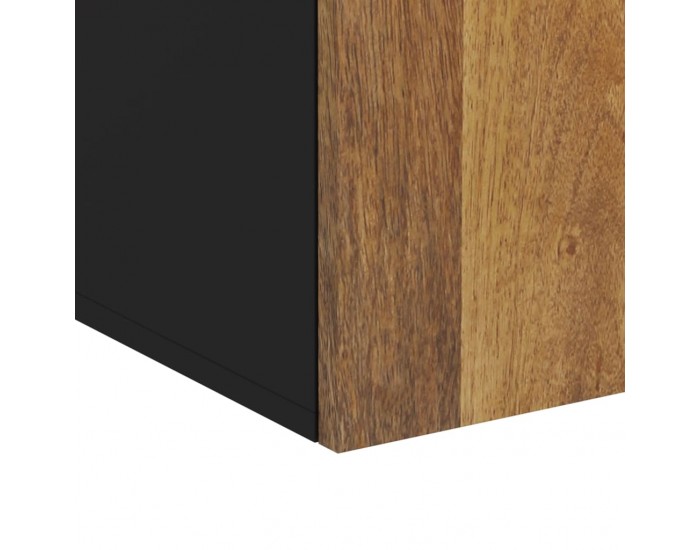 Sonata H Стенен шкаф за баня 38x33x48 см масивно мангово дърво