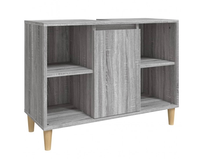 Sonata H Комплект мебели за баня от 3 части сив сонома инженерно дърво