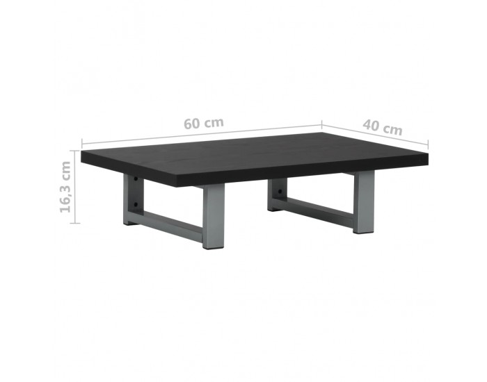 Sonata H Обзавеждане за баня, черно, 60x40x16,3 см