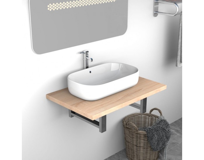 Sonata H Обзавеждане за баня, дъб, 60x40x16,3 см