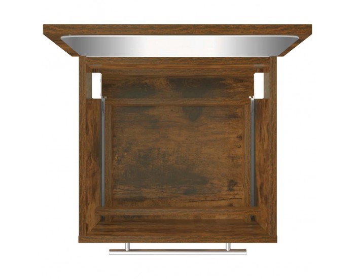 Sonata H Шкаф за баня с огледало, Опушен дъб, 41x38,5x48 см