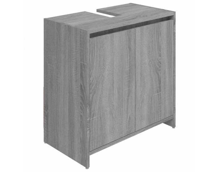 Sonata H Шкаф за баня, сив сонома, 60x33x61 см, инженерно дърво