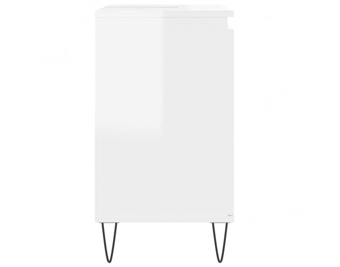 Sonata H Шкаф за баня, бял гланц, 58x33x60 см, инженерно дърво