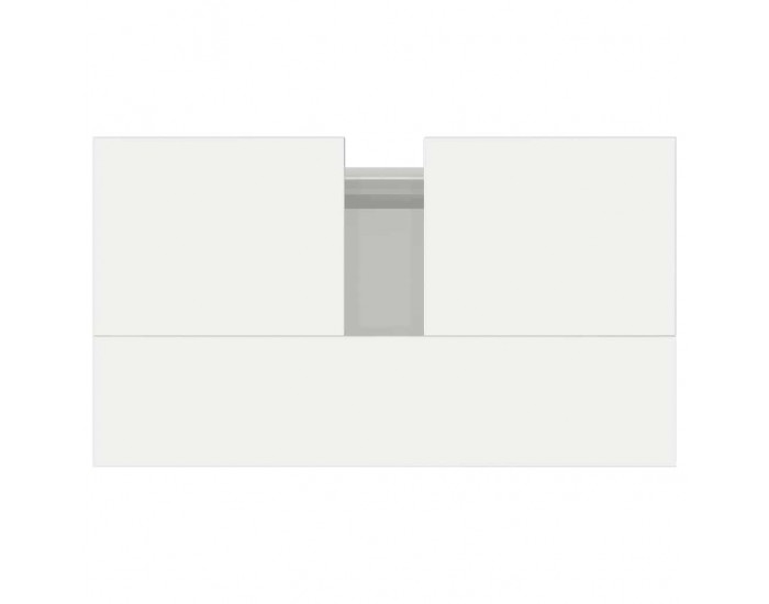 Sonata H Шкаф за баня, бял гланц, 58x33x60 см, инженерно дърво